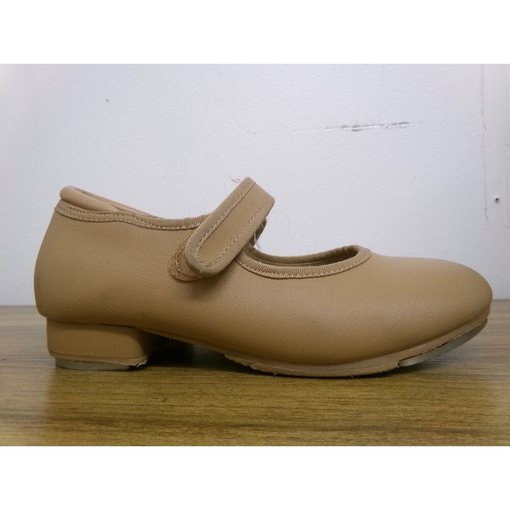 Dance Tap Shoes Girl's 13M Mary Jane Leather Easy Strap No Buckle